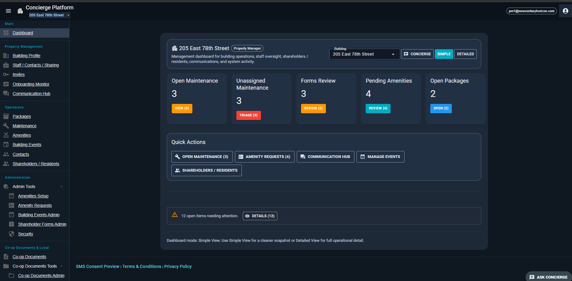 Project Manager Dashboard Simple